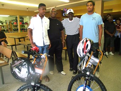 Two bicycles to two students