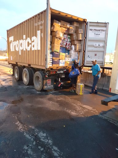 One container off to Antigua-Barbuda. More help needed