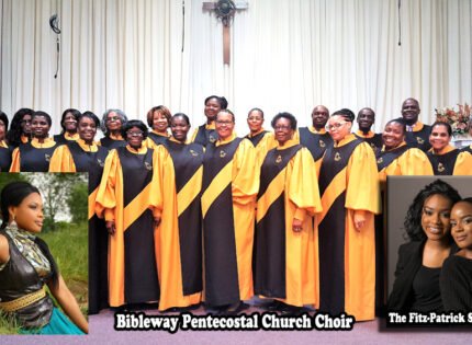 Stars of Gospel music on stage to give God the Glory