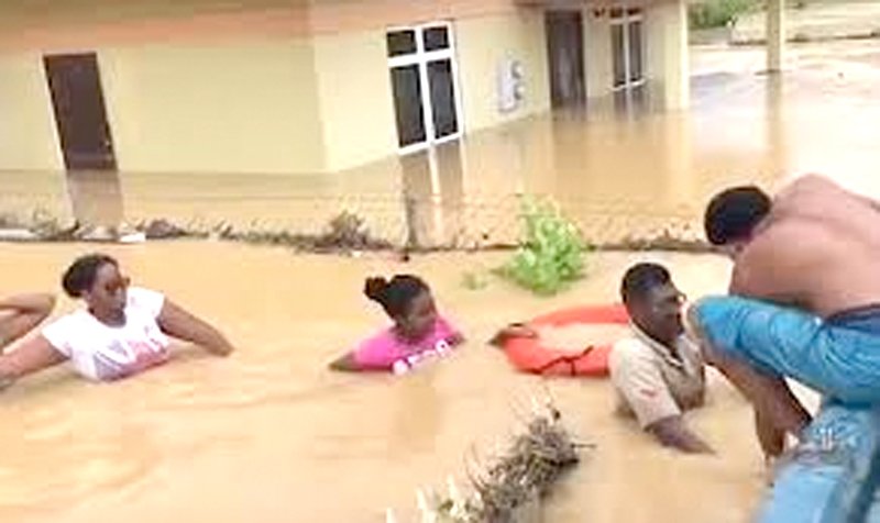 Flood waters cover large parts of T&T