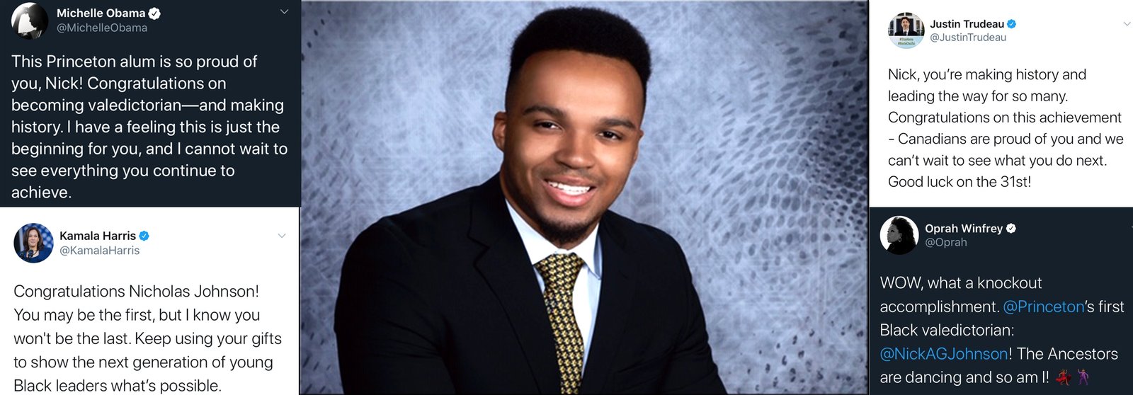 Princeton’s first Black valedictorian Nicholas Johnson: “in love with learning”