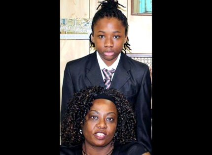 Distraught over her child’s murder
