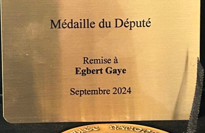 Egbert Gaye Honoured Posthumously by National Assembly