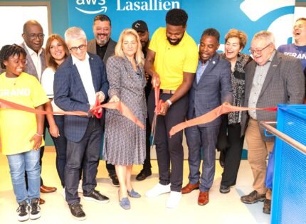 The Centre socioéducatif Lasallien launches the new the AWS Think Big Space