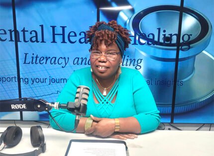 Discussing mental health matters with Dr L Mabhunu