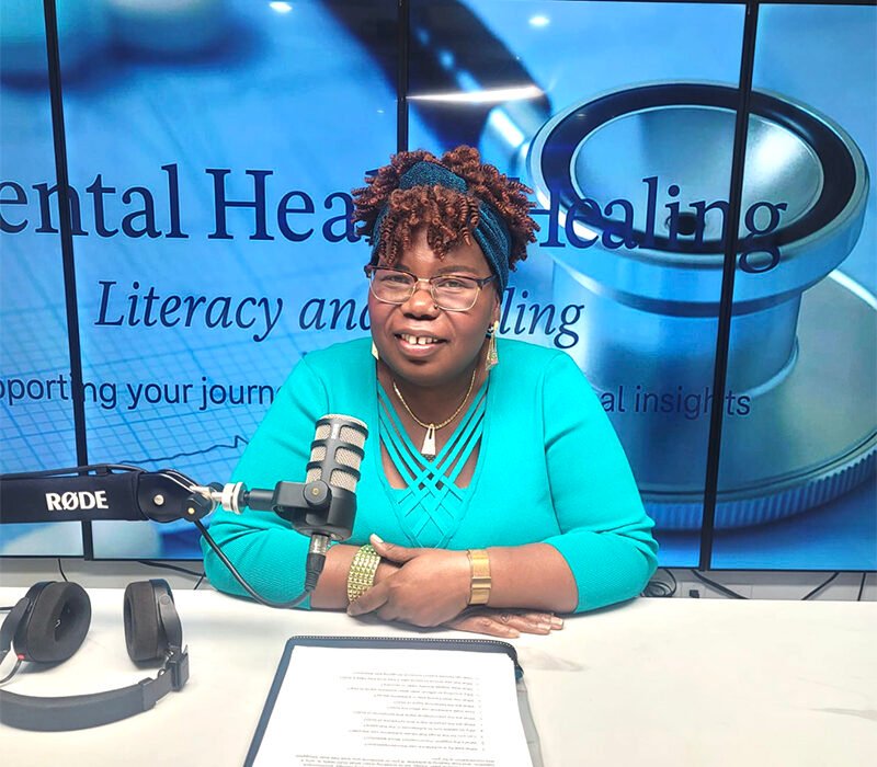 Discussing mental health matters with Dr L Mabhunu