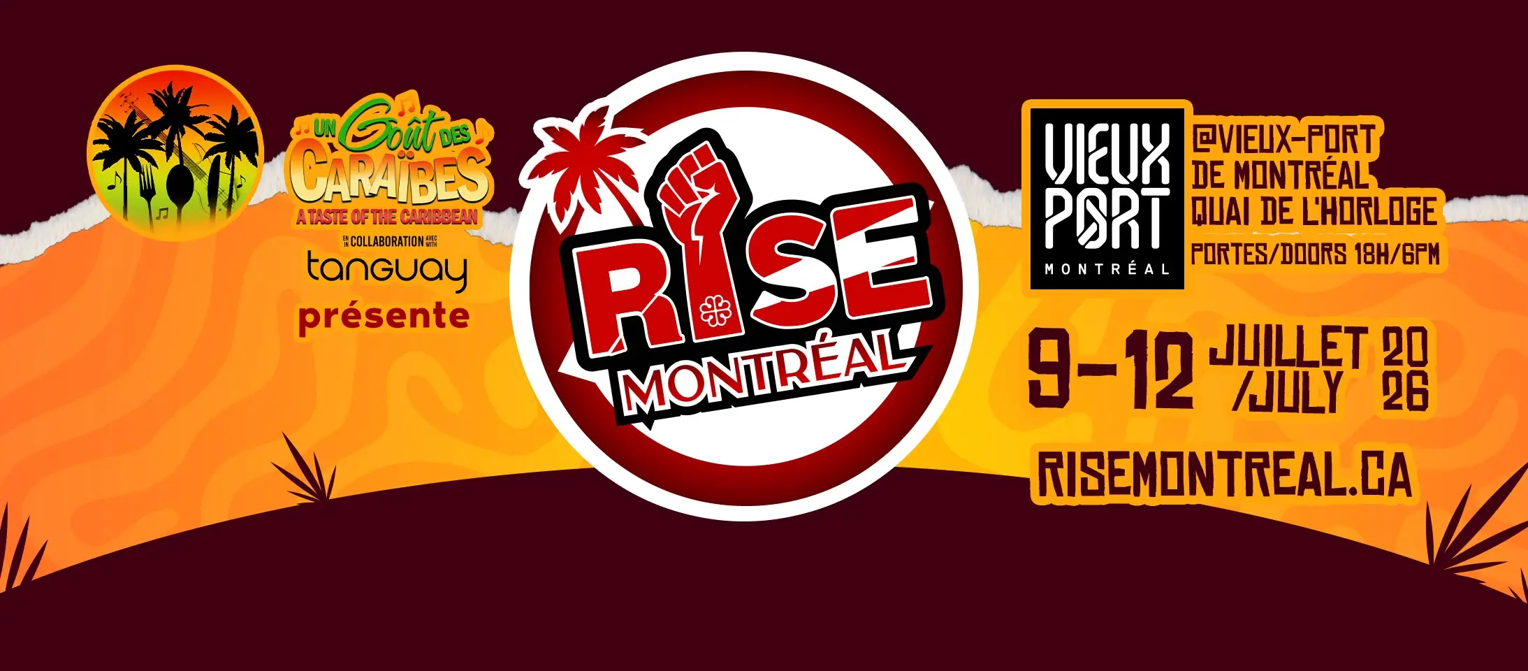 RISE Montreal festival banner